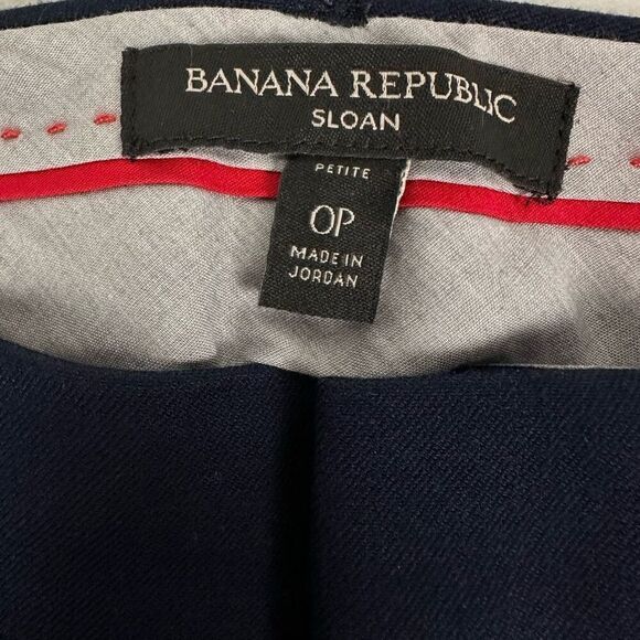 Banana Republic Sloan Slim Ankle Pant size 0 Petite Blue - Picture 3 of 9